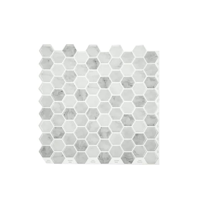 BowLift | Square Peel and Stick PVC Tile 12" x 12" Peel and Stick Mosaic Tile 5-Pack