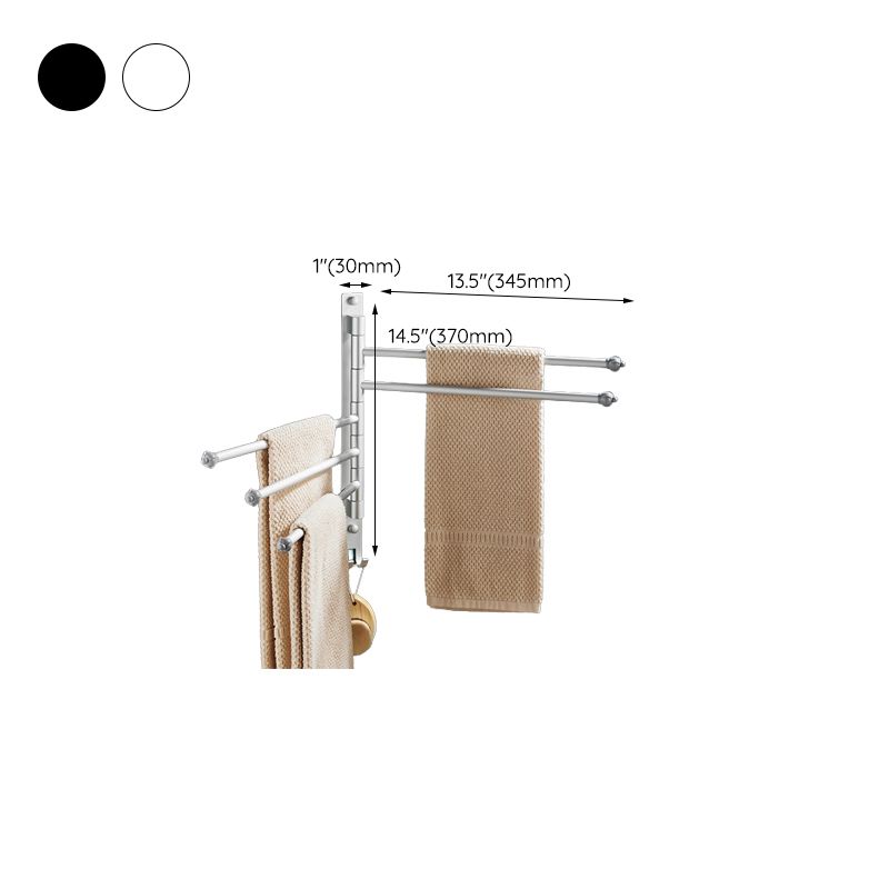 BowLift | 2-piece towel bar made of stainless steel Modern 13.6" B bathroom accessory set