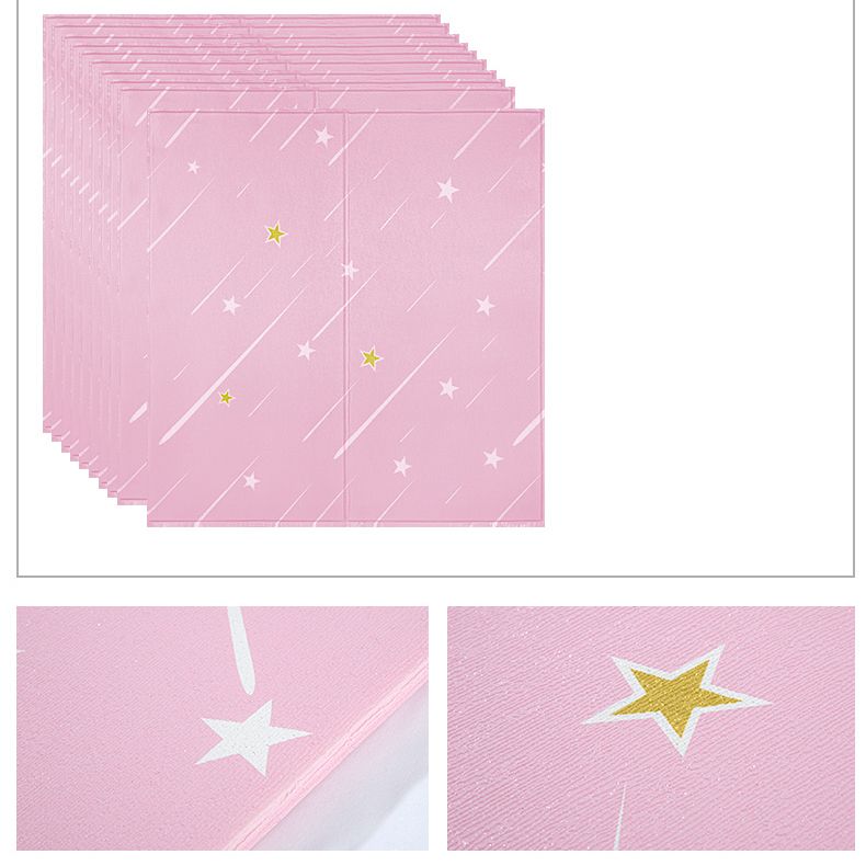 BowLift | Contemporary Wall Ceiling Cartoon Print Peel and Stick Waterproof Wall Panel