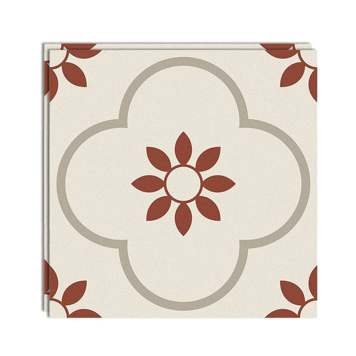 BowLift | Peel & Stick Vinyl Floor Lightly patterned vinyl floor with straight edge