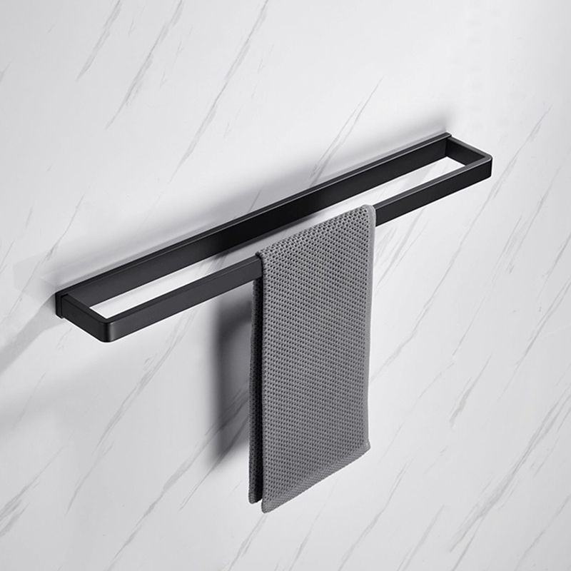 BowLift | Matt Black 5-piece modern bathroom accessory as a single item or as a set with towel bar