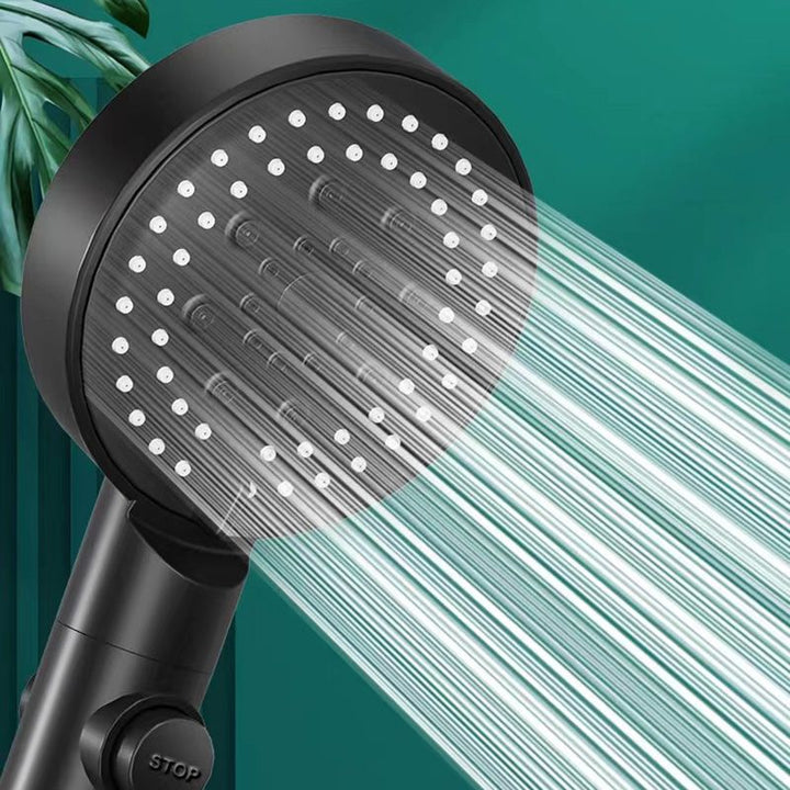 BowLift | Round Handheld Showerhead Plastic Adjustable Spray Pattern Showerhead for Home