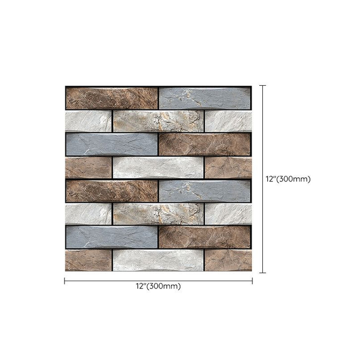 BowLift | Modern PVC Field Tile/Single Tile Rectangular Peel and Stick Wall Tile