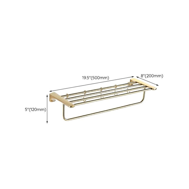 BowLift | Traditional Bathroom Fixtures Gold Bathroom Shelf Bathroom Accessory Set