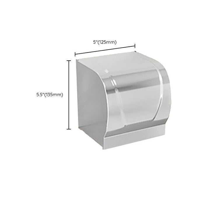 BowLift | Chrome/Black Classic Bathroom Accessory Set Modern Bath Shelf/Towel Bar & Paper Holder