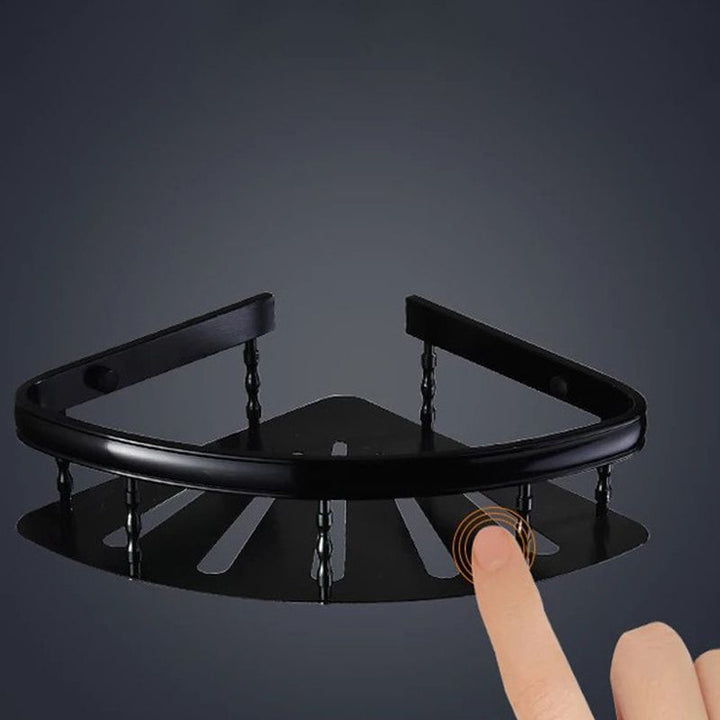 BowLift | Modern 5/6-piece bathroom accessory set with bathroom shelf/robe hooks/towel bar