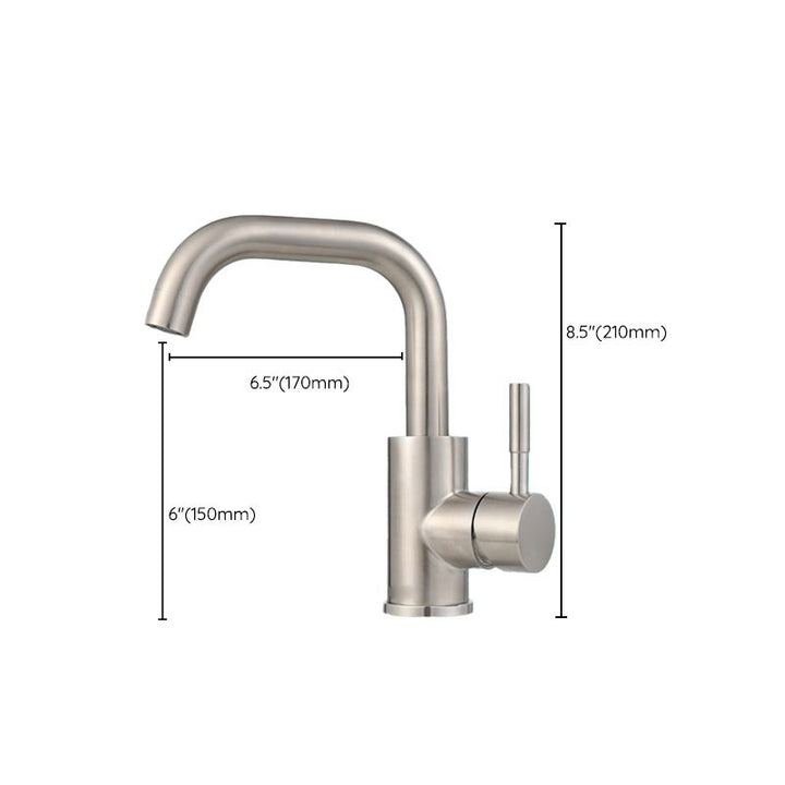 BowLift | Swivel Bathroom Faucet Contemporary Design Vessel Faucet with Stainless Steel
