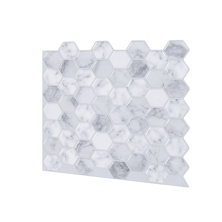BowLift | Peel and Stick Tile Waterproof Hexagonal Plastic Peel and Stick Tile for Shower