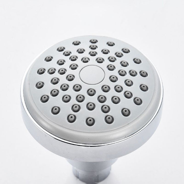 BowLift | Round shower head made of stainless steel in silver wall-mounted shower head