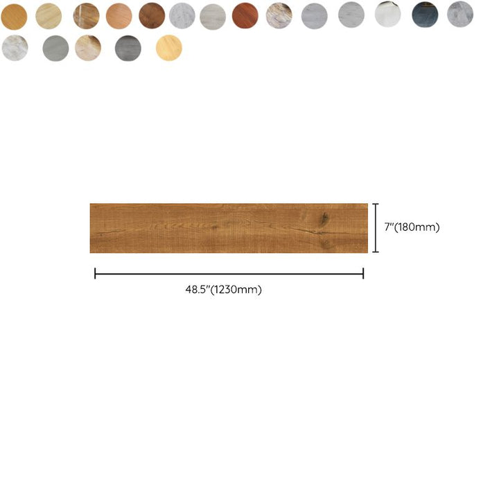 BowLift | Rectangle PVC Floor Covering Peel and Stick Wood Look Smooth Vinyl Flooring