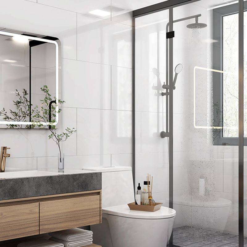 BowLift | Modern single plate peel and stick waterproof back wall tile for the bathroom