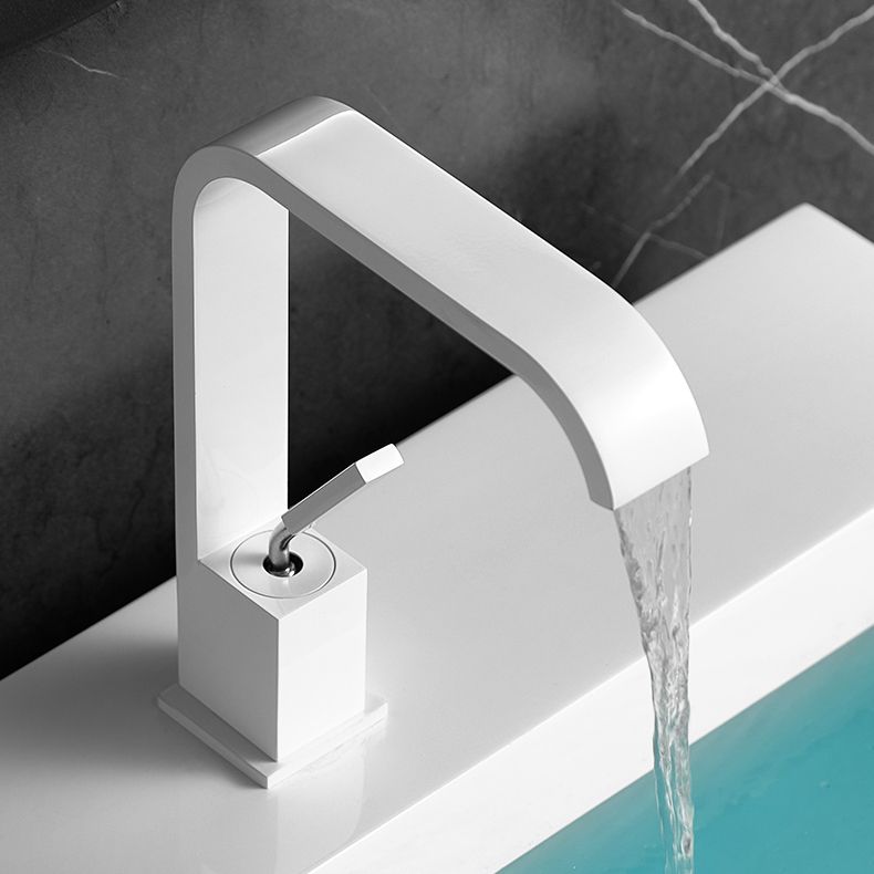 BowLift | Waterfall Spout Widespread Sink Faucet Modern Metal Widespread Sink Faucet