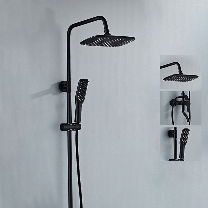 BowLift | Modern adjustable water flow shower faucet shower arm shower system on the wall