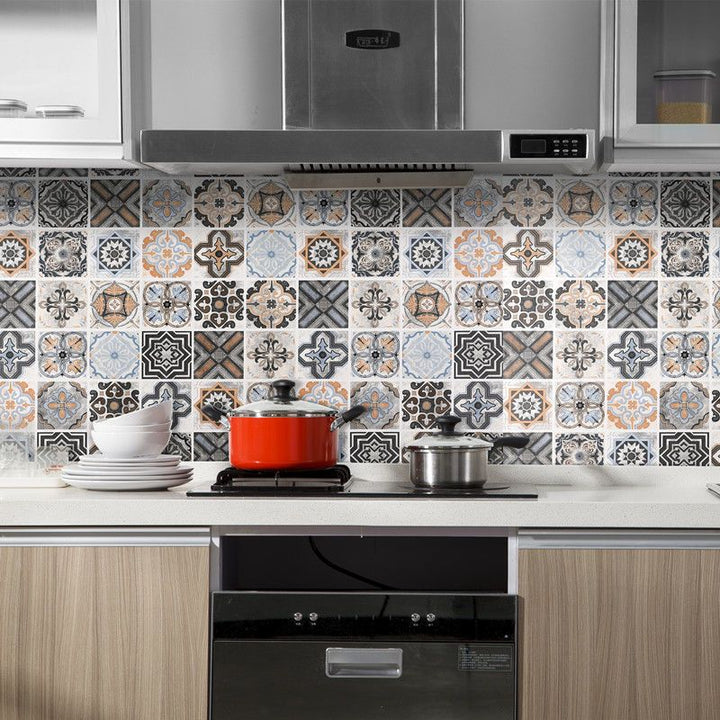 BowLift | Square Grid Peel and Stick Tile PVC Mosaic Tile for Kitchen Backsplash