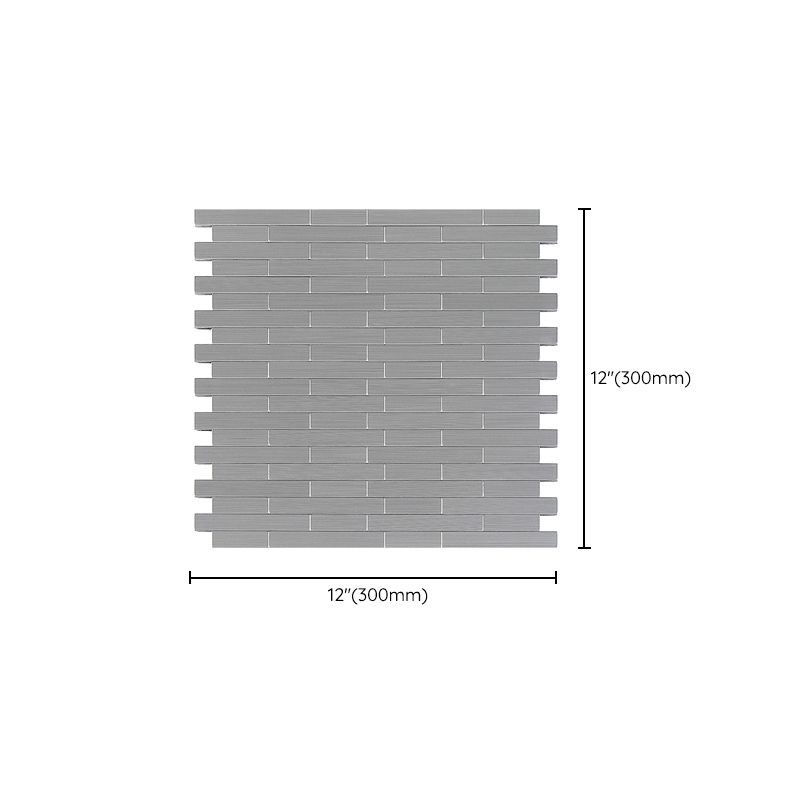BowLift | Subway Tile Wallpaper Contemporary Peel and Stick Wall Tile with Metal Look