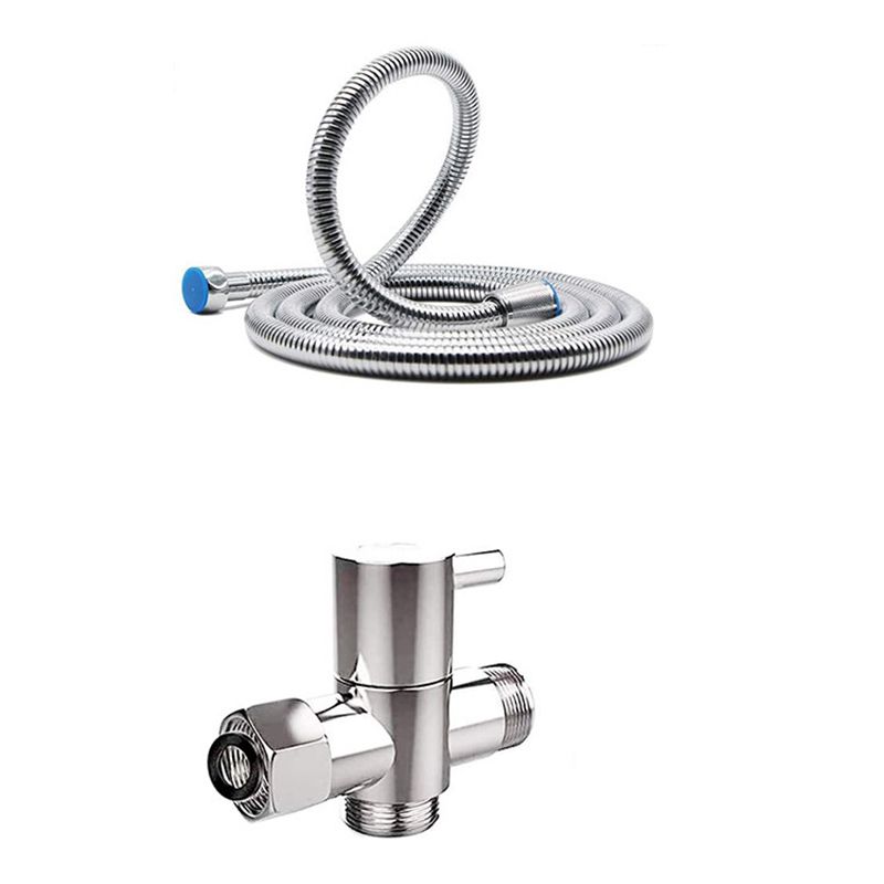 BowLift | Round Dual Shower Head Stainless Steel 5 Spray Patterns Wall Mounted Shower Head