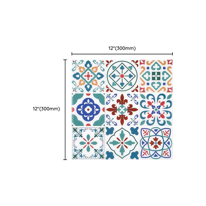 BowLift | Square Print Plastic Peel & Stick Tile Field Tile for Backsplash