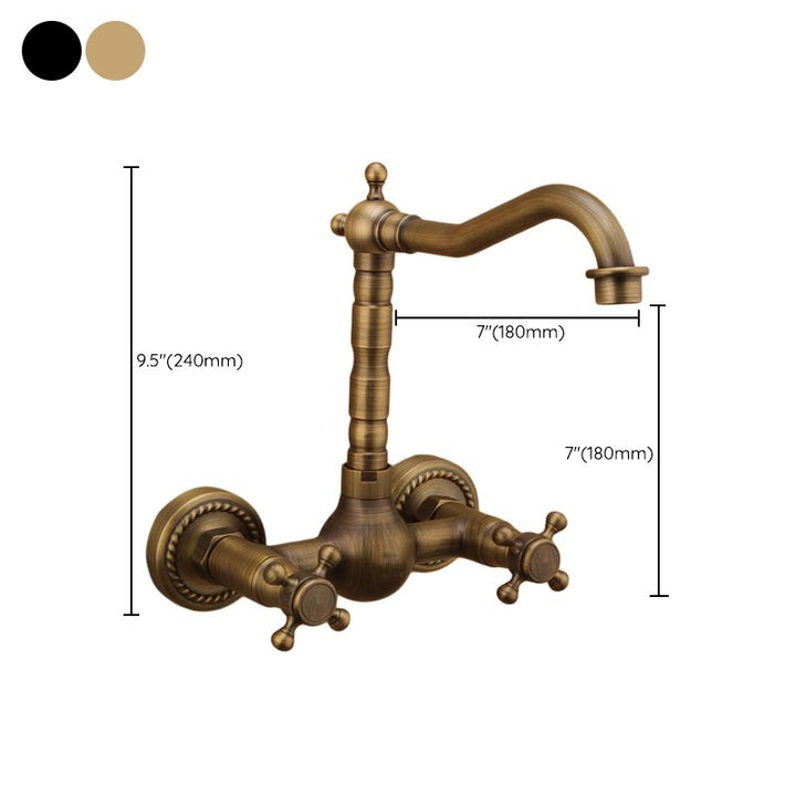 BowLift | Traditional Wall-Mounted Copper Clawfoot Bathtub Faucet Trim Low Arc Clawfoot Bathtub Faucet