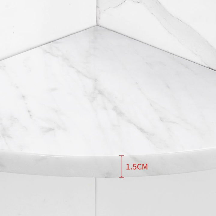 BowLift | 2-piece Bathroom Hardware Set Metal and Marble Bathroom Shelf Set