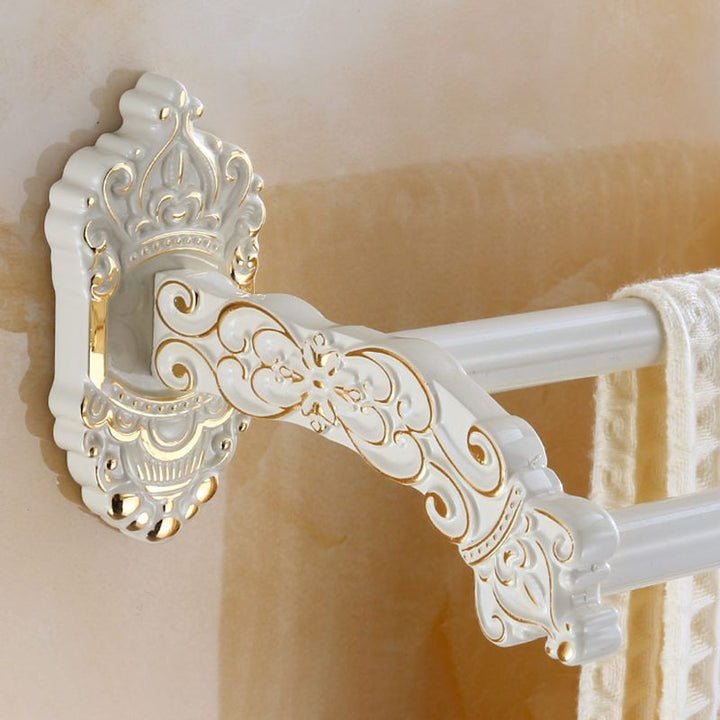 BowLift | Traditional Metal Bathroom Accessory Hardware Set with Paper Holder