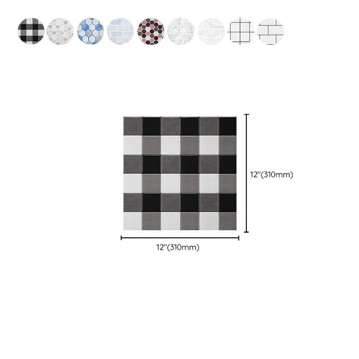 BowLift | Mosaic Tile Peel & Stick Tile PVC Kitchen Backsplash Peel and Stick Wall Tile