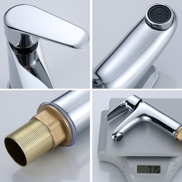 BowLift | Modern Sink Faucet Monochrome Brass Sink Faucet for the Bathroom
