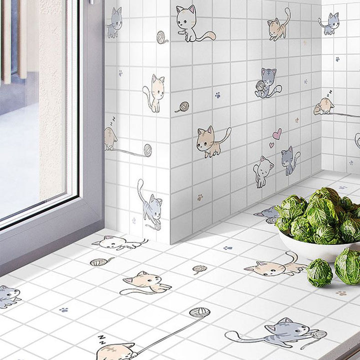 BowLift | Modern Peel-and-Stick Backsplash Tiles PVC Rectangular Wallpaper for Fireplace Surround