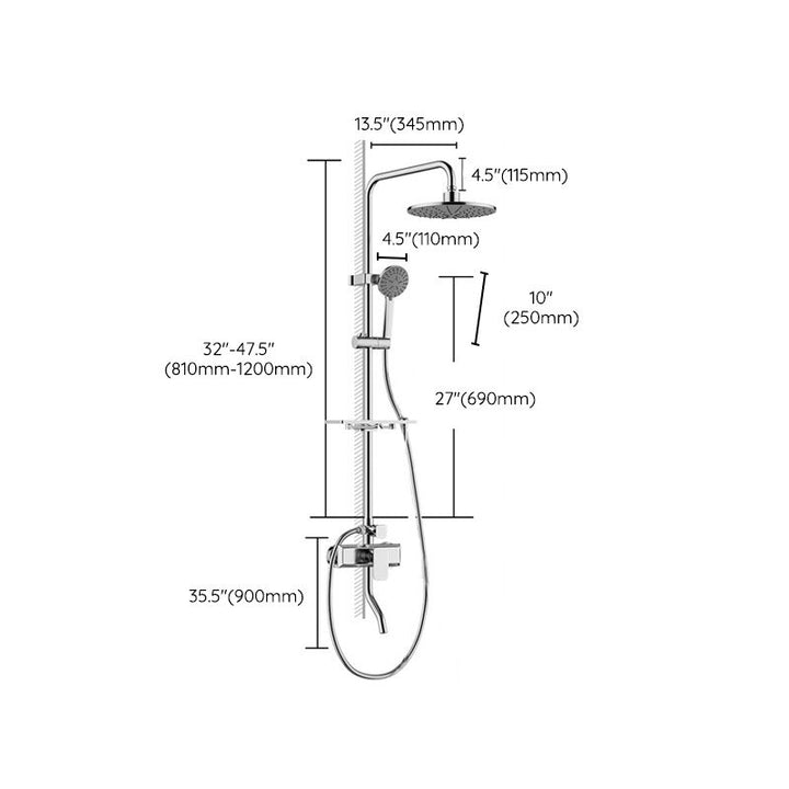 BowLift | Modern print-balanced converter faucet shower head shower fitting on the wall