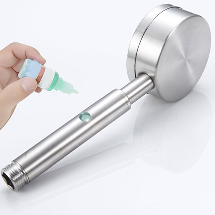 BowLift | Round Water Filtration Handheld Shower Medium Flow Stainless Steel Handheld Shower