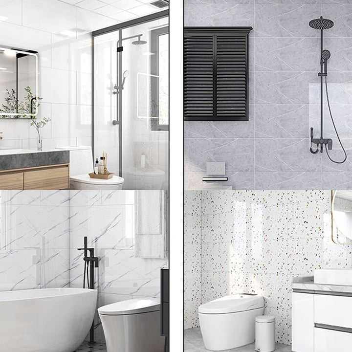 BowLift | Rectangular Marble Peel & Stick Tile Stain Resistant Single Tile for Bathroom Backsplash
