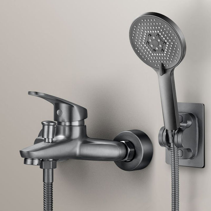 BowLift | Solid Bathtub Faucet Handheld Shower Hose Lever Handle Wall-Mounted 2 Holes Bathtub Fill Valve