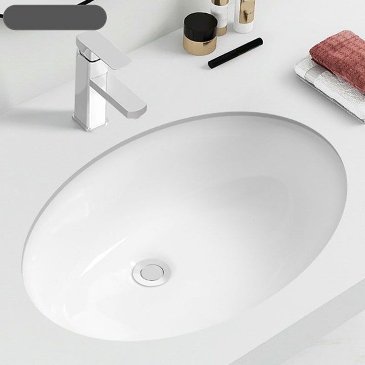 BowLift | Modern Oval Washstand Ceramic Table Installation Sink Bathroom