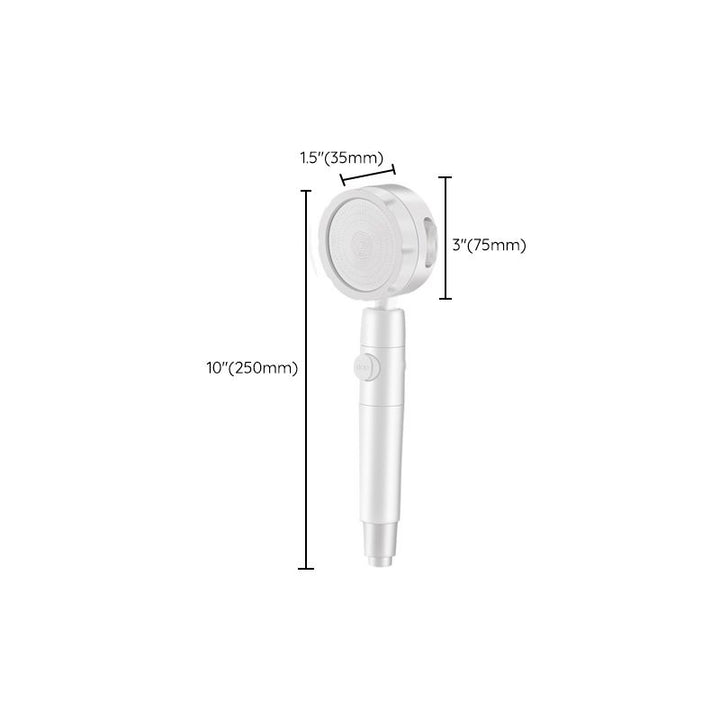 BowLift | Adjustable Water Flow Showerhead Solid Color 3 Settings Round Handheld Shower