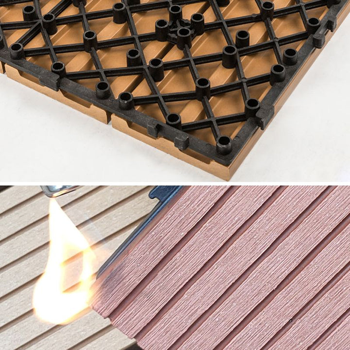 BowLift | Modern plastic wood laminate deck outdoors, mold-resistant laminate