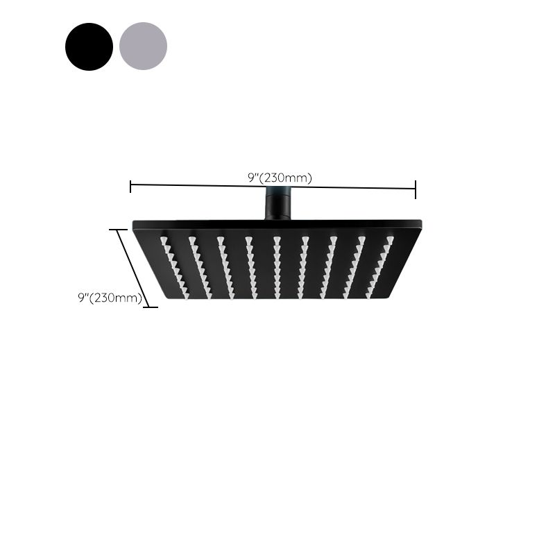 BowLift | Contemporary square shower head combination with handheld shower