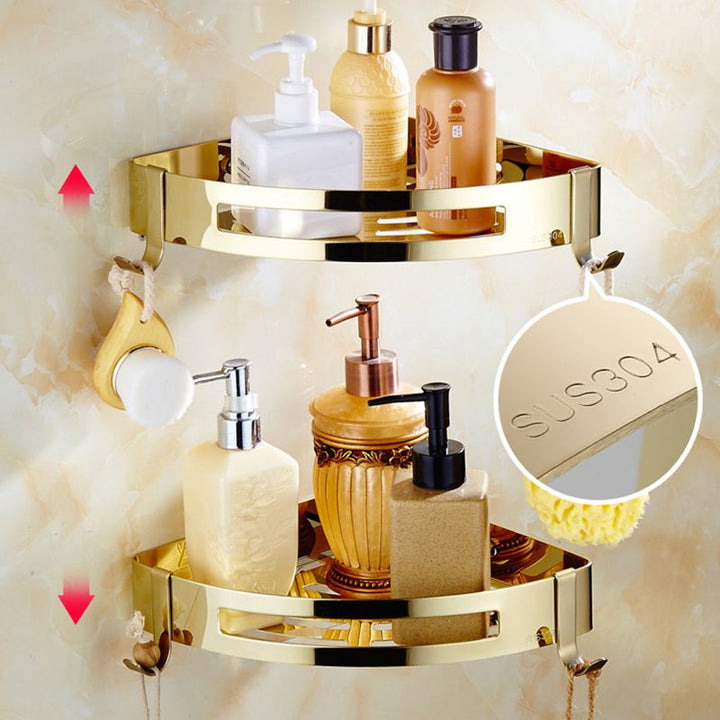 BowLift | Contemporary brushed brass bathroom accessories as a single piece or as a set