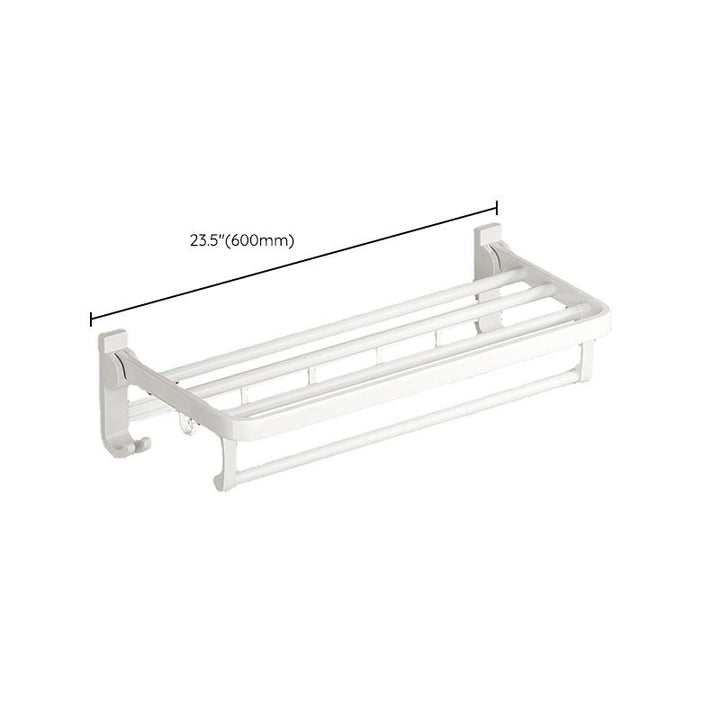 BowLift | Modern Bathroom Hardware Set Towel Bar White Bath Shelf Bathroom Hardware Set
