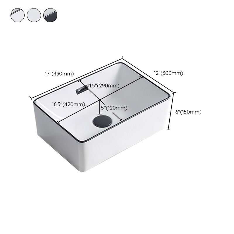 BowLift | Modern porcelain floor washbasin Rectangular washbasin for the bathroom