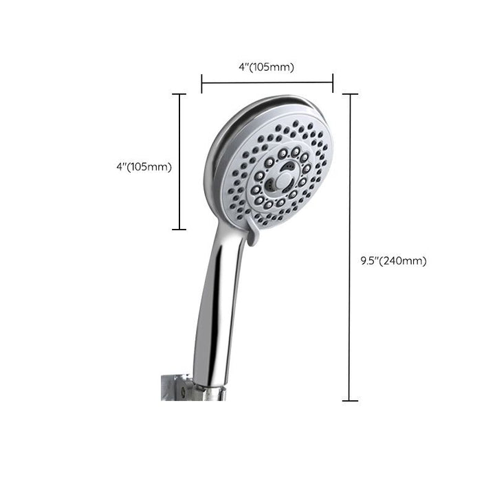 BowLift | Contemporary Style Shower Head Round Plastic Handheld Shower Head