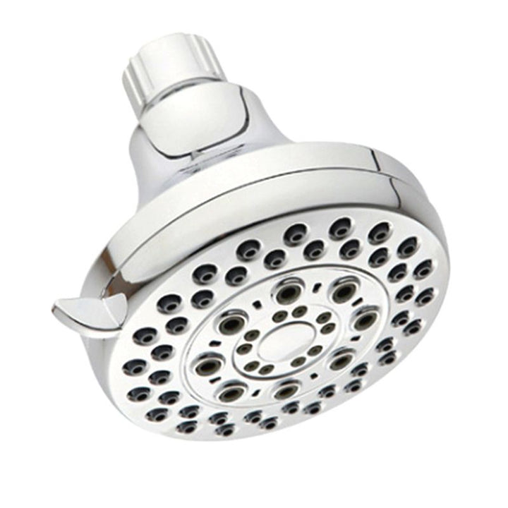 BowLift | Silver Dual Shower Head Round Rainfall Wall-Mounted Shower Head