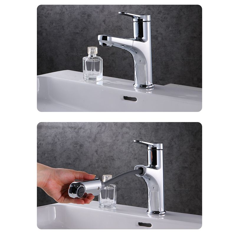 BowLift | Contemporary Basin Faucet Copper Pure Color Single Lever Retractable Basin Faucet
