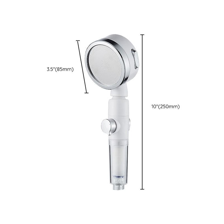 BowLift | Modern Handheld Showerhead Silver Round Standard Showerheads