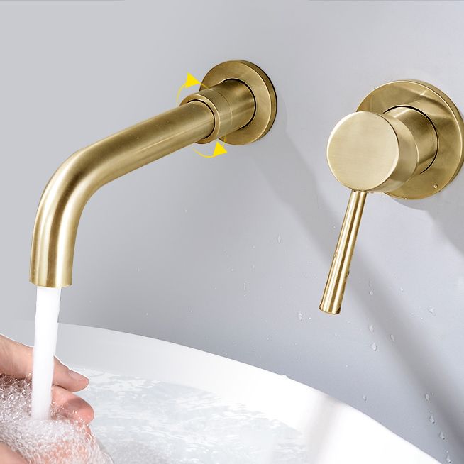 BowLift | Contemporary Wall-Mounted Single-Hand Kitchen Faucet Low Arc Water Filler