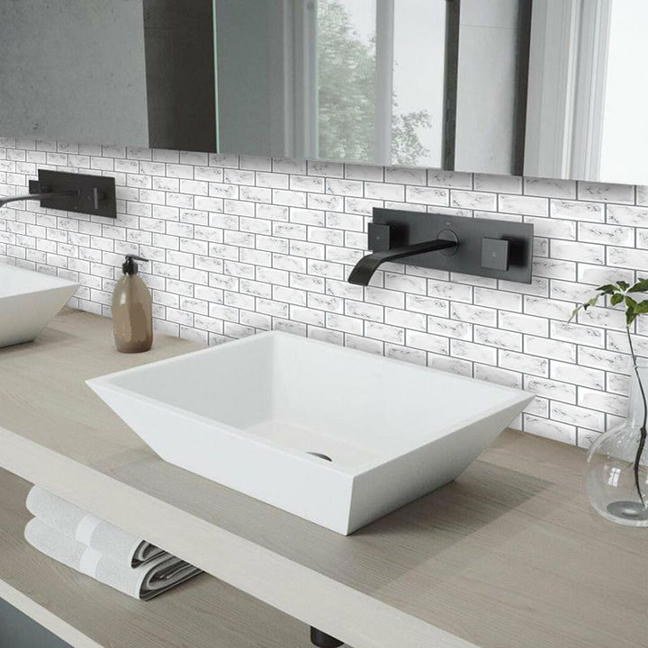 BowLift | Peel and Stick Tiles Rectangular Stain Resistant PVC Subway Peel and Stick Tiles for the Kitchen
