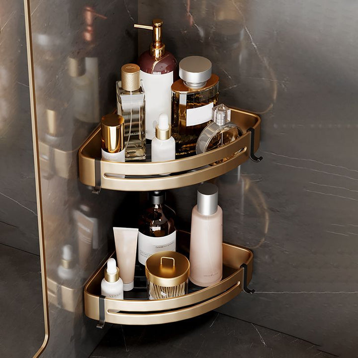 BowLift | Modern Gold Bathroom Accessories Set Bathroom Shelf Bathroom Accessories Set