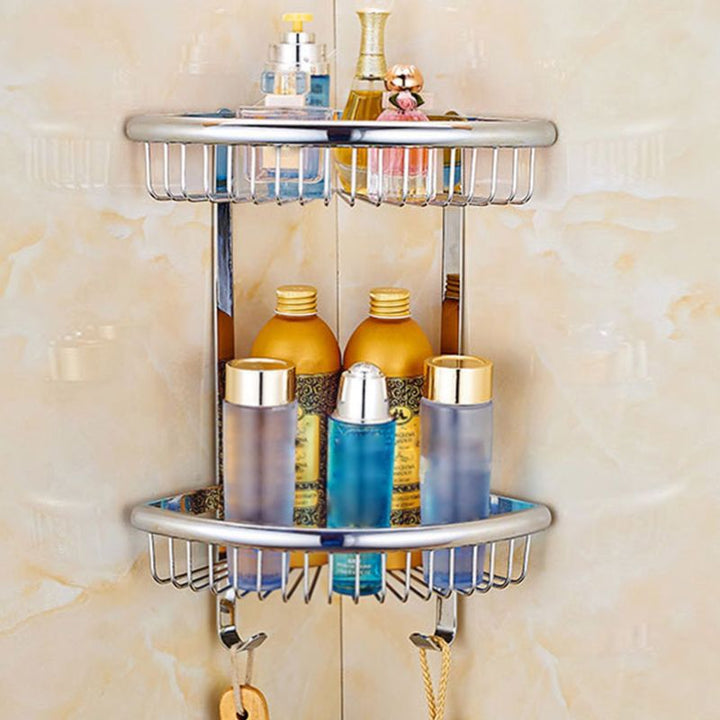 BowLift | Modern bathroom accessory set Stainless steel bathroom shelf Towel holder Bathroom accessory set