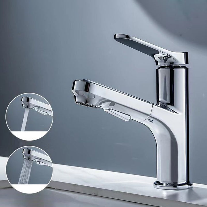 BowLift | Modern Basin Faucet Solid Copper Centered Sink Faucet for Bathroom