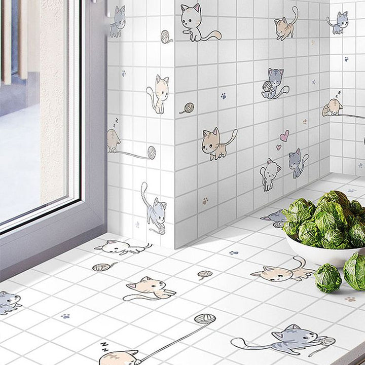 BowLift | Modern splash protection wall tile PVC self-adhesive wallpaper for kitchen backsplash