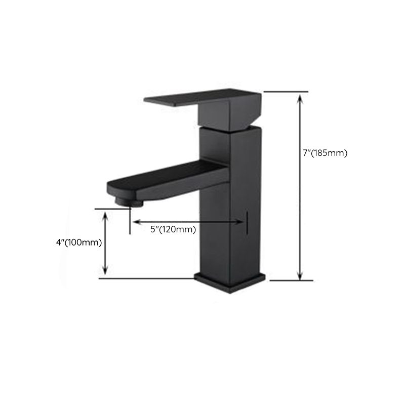 BowLift | Modern Sink Faucet Centerset Bathroom Sink Faucet in Black