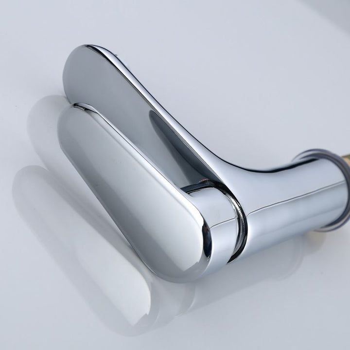BowLift | Modern Sink Faucet Monochrome Brass Sink Faucet for the Bathroom